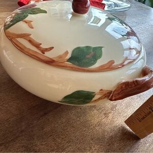 Vintage Apple Blossom Franciscan Earthenware Covered Tureen Made in USA